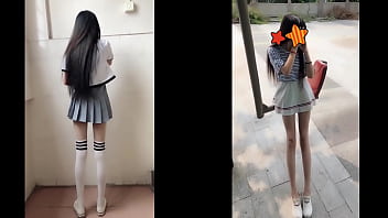 Preview 3 of Wnwxxx - t. Asian Girl Show, 18yo babe sexy cutie Left or Right part2