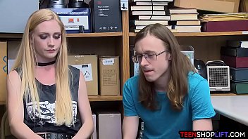 Preview 1 of Full Xxx Movice - Mall cop catches young couple stealing and fucking