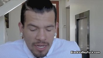 Preview 1 of N Idea Xxxcom - Big cock blowjob sandwich with black room mates