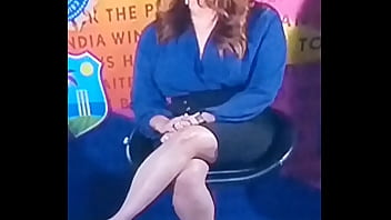 Preview 2 of 8teen Assfucking - SPICY HOT INDIAN TV ANCHOR CRICKET SHOW