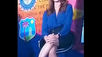 Preview 3 of 8teen Assfucking - SPICY HOT INDIAN TV ANCHOR CRICKET SHOW