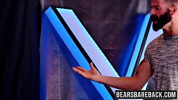 Preview 1 of Rip Gal Comvideo - Handsome and masculine bear getting pleased by his buddies