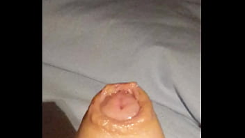 Preview 1 of Complation Cum - Close up jerking cock in bed for neighbours watching