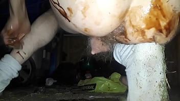 Preview 3 of Crying Sex Videos Of Sunny Leone - Milk and whipped cream in chocolate covered ass