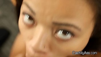 Preview 2 of Kannada Real Sex Videos - Perky ebony teen amateur blows in g-string