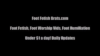 Preview 4 of Josie Jagger Swallow - I really want to worship her sexy feet