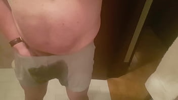 Preview 3 of Hotel Room Boy Sex - Pissing my Calvin Kleins