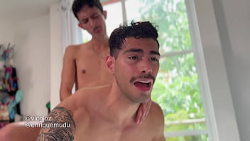 Preview 3 of Jav Shock Piss - 9&rdquo_ cock wrecks a Latino jock&rsquo_s hole - enriquemudu &amp_ vicgioz (Trailer)