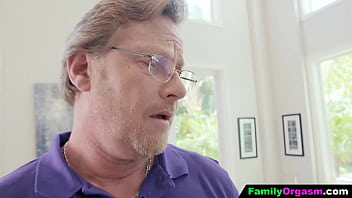 Preview 1 of Emanation Sex Videos - FamilyOrgasm - Stepdad&#039_s Cocks for their Lesbian Flexible Daughters