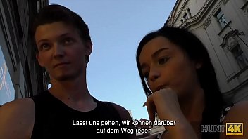 Preview 2 of Public Femdom Cbt - HUNT4K. Sex f&uuml_r Verlobungsring