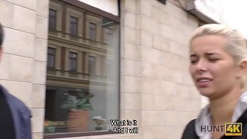Preview 1 of Kuchen Xxx - HUNT4K. Chick accepts money and lets guy fuck her twat next to BF