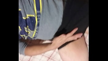 Preview 4 of Melayu Budok Trg Sex - Crossdressing in neighbors bedroom.  Bras panties dildos