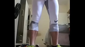 Preview 3 of Anjelica In Black Stockings - Time to go to gym