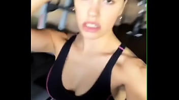 Preview 3 of Kalifa Khan Xxx Porn - Lali Esposito en top mientras hace gym (tetas)