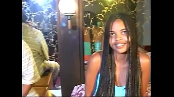 Preview 1 of Jav Slugterra - Black dude hooks up and fucks ebony hottie cowgirl and missionary style