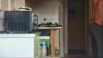 Preview 2 of Oldsbabybaby - Hot guy went to clean the kitchen after taking a shower