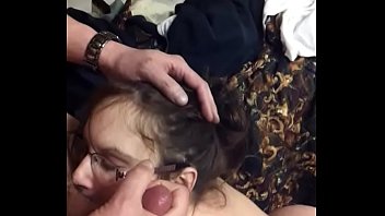 Preview 4 of Milf Sumo - My slut gf sucks her ex boss and gets a huge load on her tits and chin