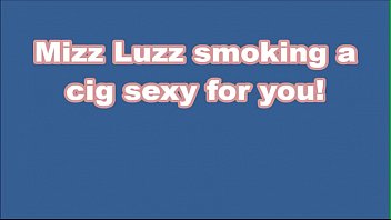 Preview 2 of Mor Like - Mizz Luzz smoking a cig sexy for you!Pre