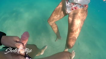 Preview 3 of Beating And Slapping - Pornstar Sheila Ortega Sucking and Fucking underwater while snorkeling