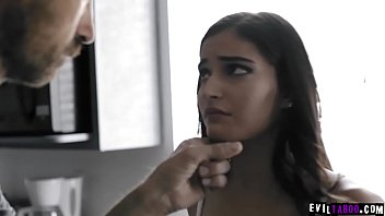 Preview 2 of Fidb - sexy 18 yo step daughter spanked and fucked by