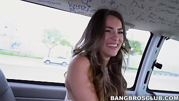 Preview 3 of Xxxswetcom - Slutty teen sucks big dick before banging in van