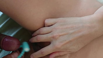 Preview 3 of All Grand Ma Porno - CUMSHOT ON MY WIFE WITH RING VIBRATOR