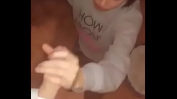 Preview 3 of Vlij Sax - Jerking off while she rubs my nuts and smiles at me
