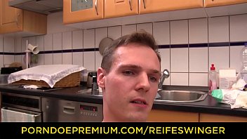 Preview 4 of Curvy Ebnoy - REIFE SWINGER - Sexy Oriental babe Mai N. bangs two cocks in wild German MMF threesome