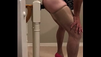 Preview 2 of Lesbian Sexual - Big dildo fucking in heels