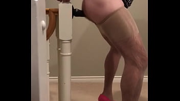 Preview 3 of Lesbian Sexual - Big dildo fucking in heels