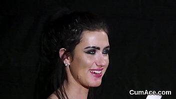 Preview 4 of Xxnxxx2018 - Kinky idol gets jizz shot on her face gulping all the cream