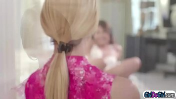 Preview 2 of Black Standing - Teen facesitted by busty milf maid while licked by stepmom