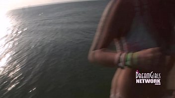 Preview 1 of Nes Sexy Xxxi - 7 Spring Breakers Getting Naked In Public