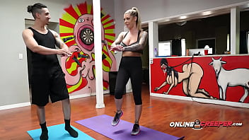 Preview 1 of Jav Teen Sex Sik Yala - Personal trainer gets grabbed by the neck and banged hard by horny Bruno
