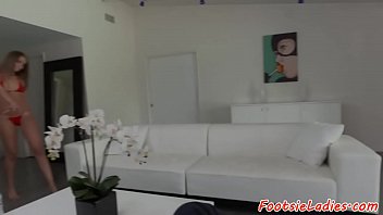Preview 2 of Tba Tube4u - Cum sprayed eurobabe enjoys footworship