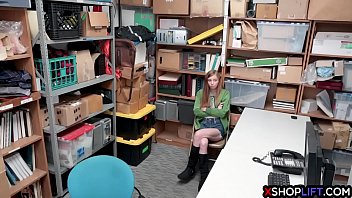 Preview 1 of Mom And Son Fuck 2018 New - Slender virgin teen paid for shoplifting with a pussy