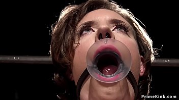 Preview 1 of Desi Bhai With Sana Bhauni Video - Masochist brunette suffers extreme bondage
