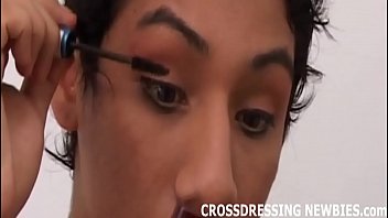 Preview 2 of Adal Sax Bluflim - Jerking off while crossdressing is so much fun