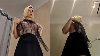 Preview 1 of Mature Housewife Anal - Hidden camera,   Upskirt view in locker room