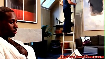 Preview 1 of Kate Victoria - Black and latin couple cocksuck and assfuck