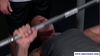 Preview 2 of Jade Allan - Gym hunk deepthroating after workout
