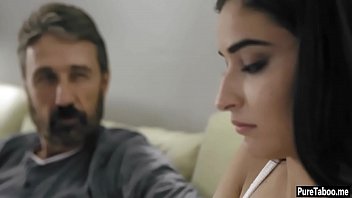 Preview 3 of Doggy Stayl Bareziar - Slut stepdaughter teen hard punished by her angry stepdad