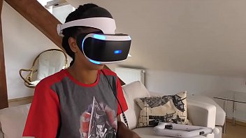 Preview 2 of India Sex Dog Womens Xxx Video - Hot roommates play VR games before playing with each other