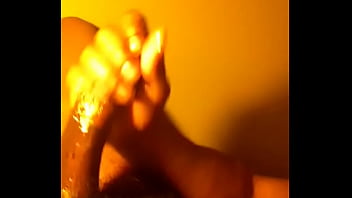 Preview 2 of My Fat Mom Sleeping - Jacking off waiting for my girl to ride this black dick