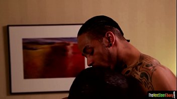 Preview 1 of Crome Sex Vidio - Tattooed black jock rimming and drilling ass