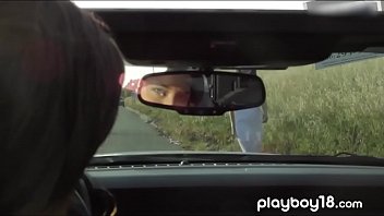 Preview 1 of Cry Gril - Pretty busty lesbian sluts eating pussies on a bonnet
