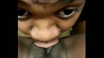 Preview 1 of Alena Bevza - ReddEatPussy2 close-up on eatting black pussy yummy