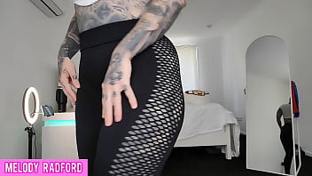 Preview 2 of Mom Raschel - Sheer Gym Tights Try on Haul