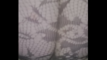 Preview 3 of Ebony Fishnet Boots Dildo