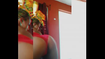 Preview 4 of Spanish Mom Teen Boy - Black girl show of nice sexy body online